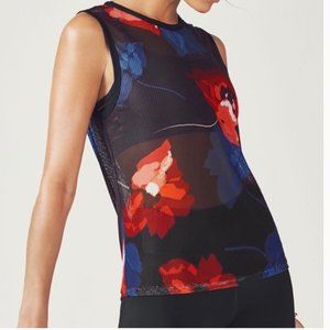 😊 Fabletics HARLEEN Floral Mesh Tank Top